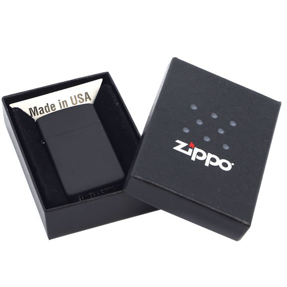 Зажигалка Zippo Slim Matt, матовая черная — изображение 3