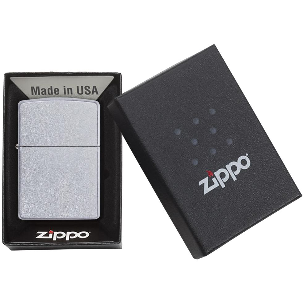 Зажигалка Zippo Classic Satin, серебристая — изображение 2