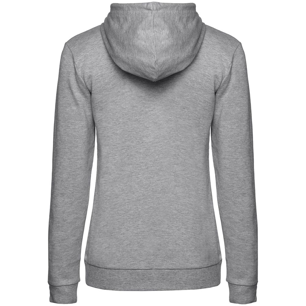 Толстовка с капюшоном женская Hoodie, серый меланж — изображение 2