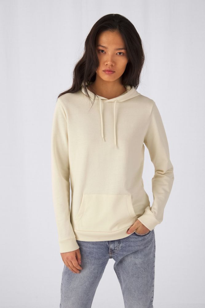 Толстовка с капюшоном женская Hoodie, красный меланж — изображение 4
