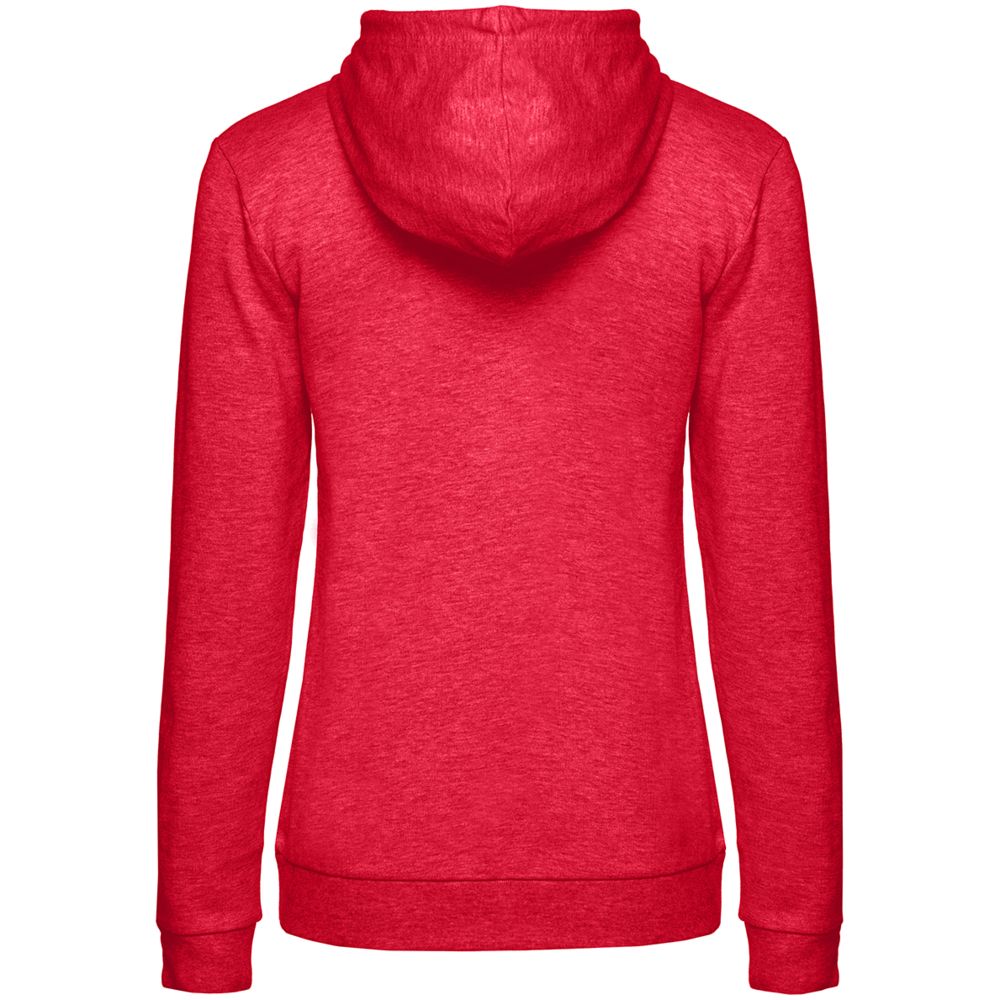 Толстовка с капюшоном женская Hoodie, красный меланж — изображение 2