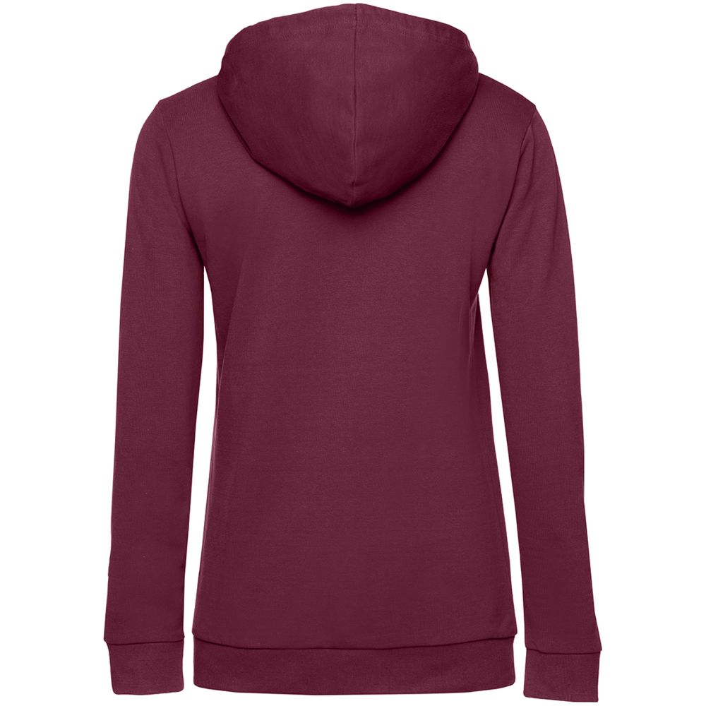 Толстовка с капюшоном женская Hoodie, бордовая — изображение 2