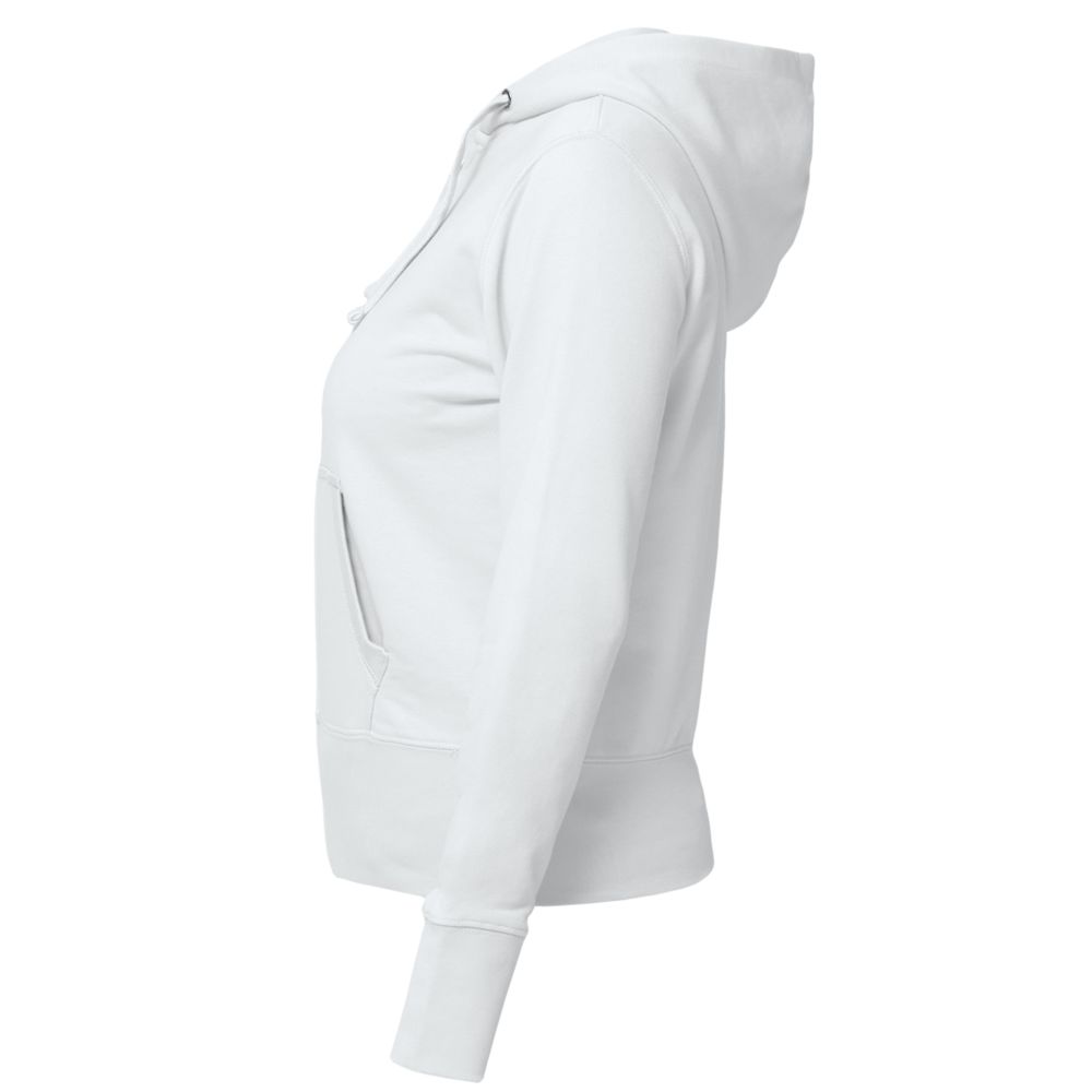 Толстовка женская Hooded Full Zip белая — изображение 2