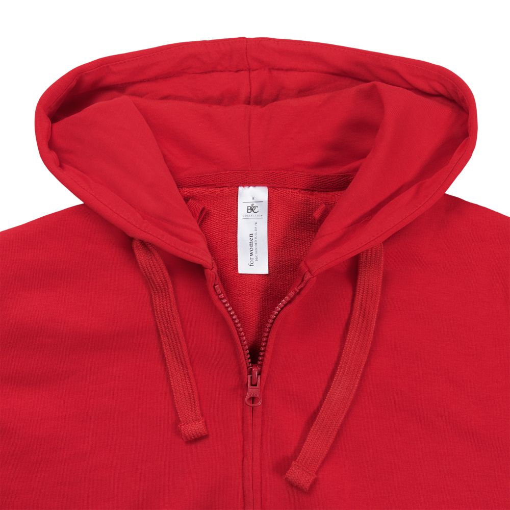 Толстовка женская Hooded Full Zip красная — изображение 4