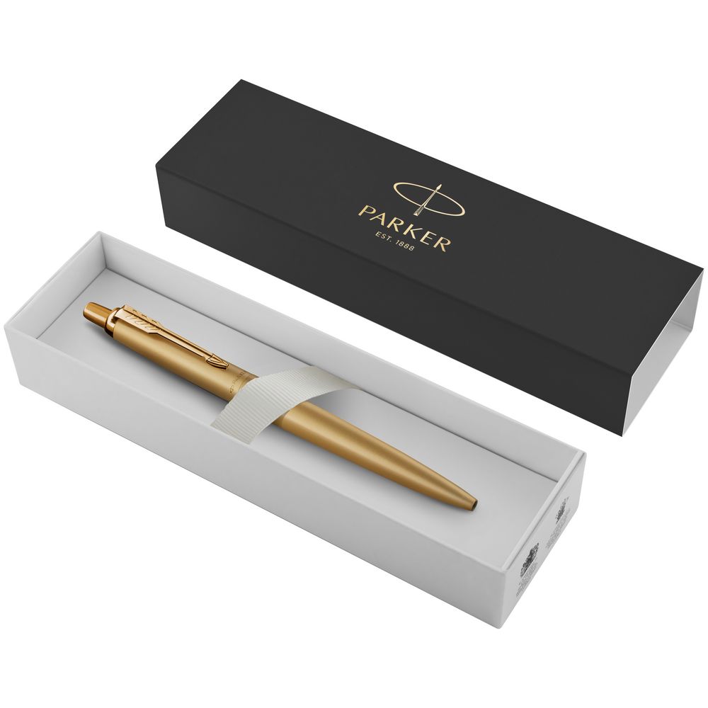 Ручка шариковая Parker Jotter XL Monochrome Gold, золотистая — изображение 3