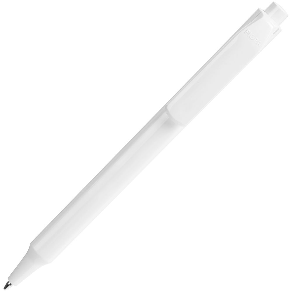 Ручка шариковая Pigra P04 Polished, белая — изображение 2
