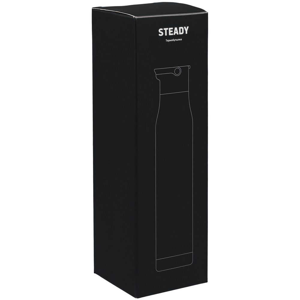 Термобутылка Steady, синяя — изображение 7
