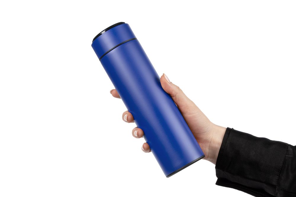 Смарт-бутылка с заменяемой батарейкой Long Therm, синяя — изображение 7