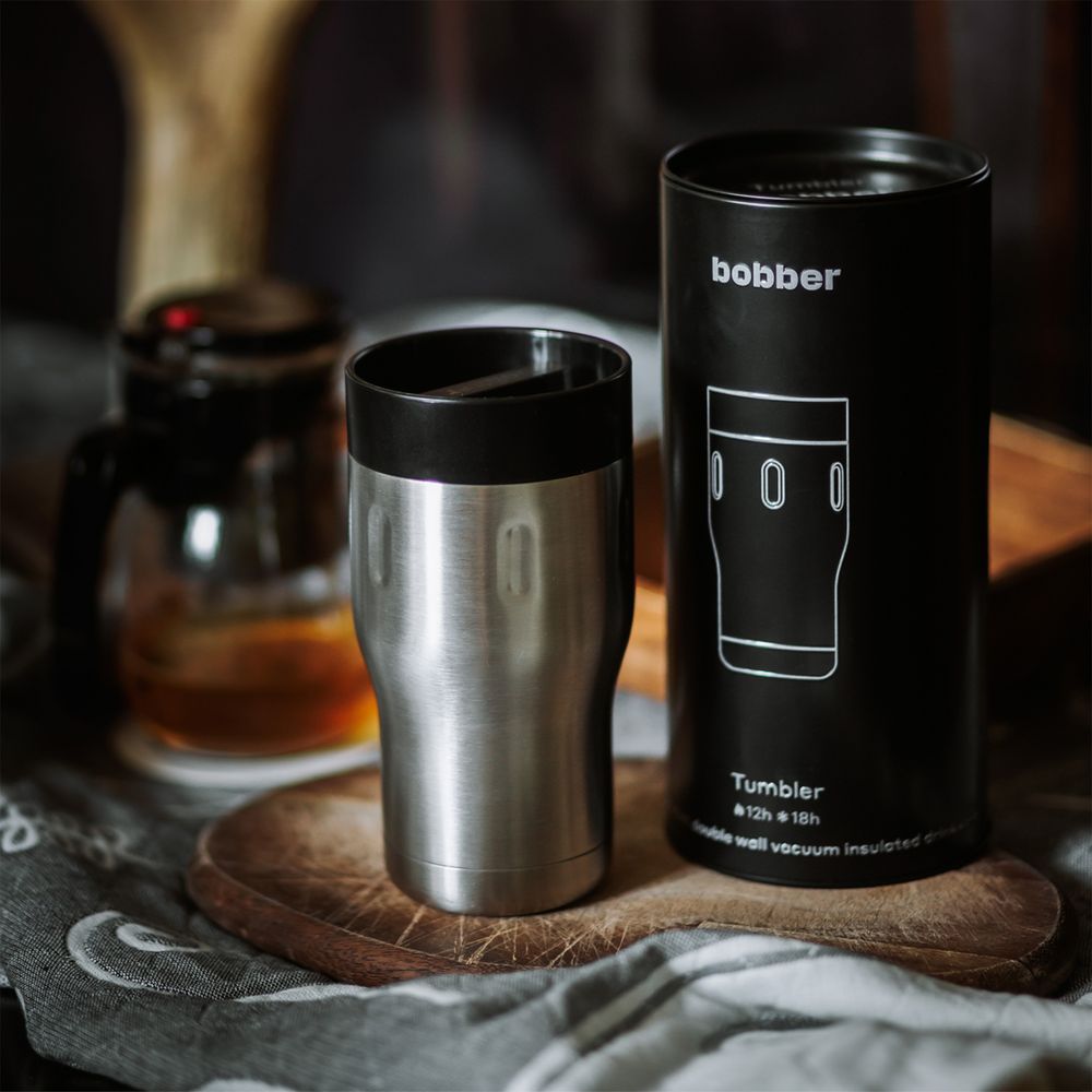 Термостакан Tumbler 350, вакуумный, стальной матовый — изображение 5