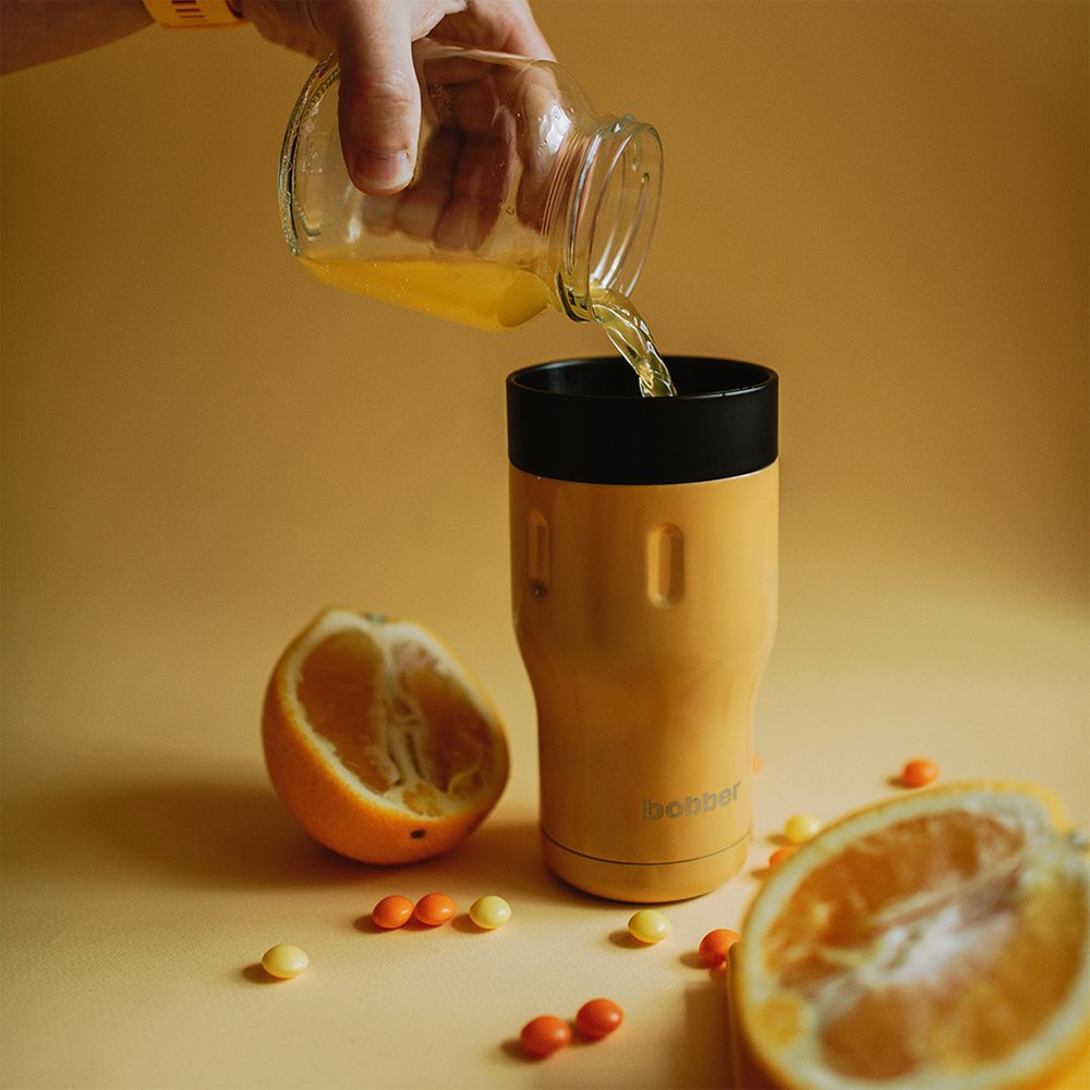 Термостакан Tumbler 350, вакуумный, оранжевый — изображение 5
