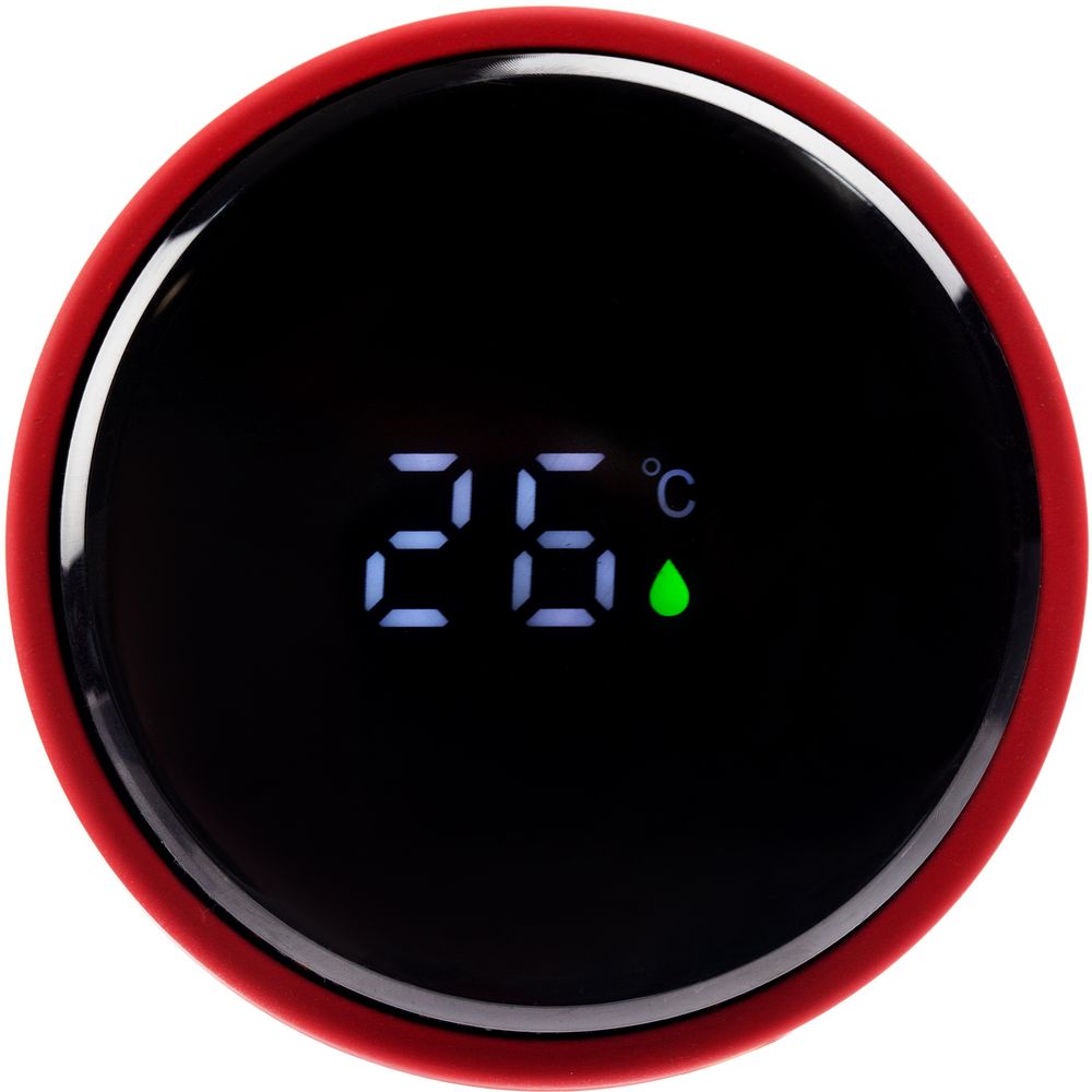 Смарт-бутылка с заменяемой батарейкой Long Therm Soft Touch, красная — изображение 6