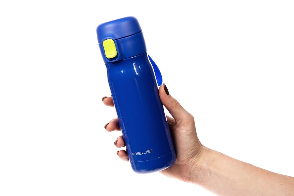 Термобутылка One Touch, синяя — изображение 5