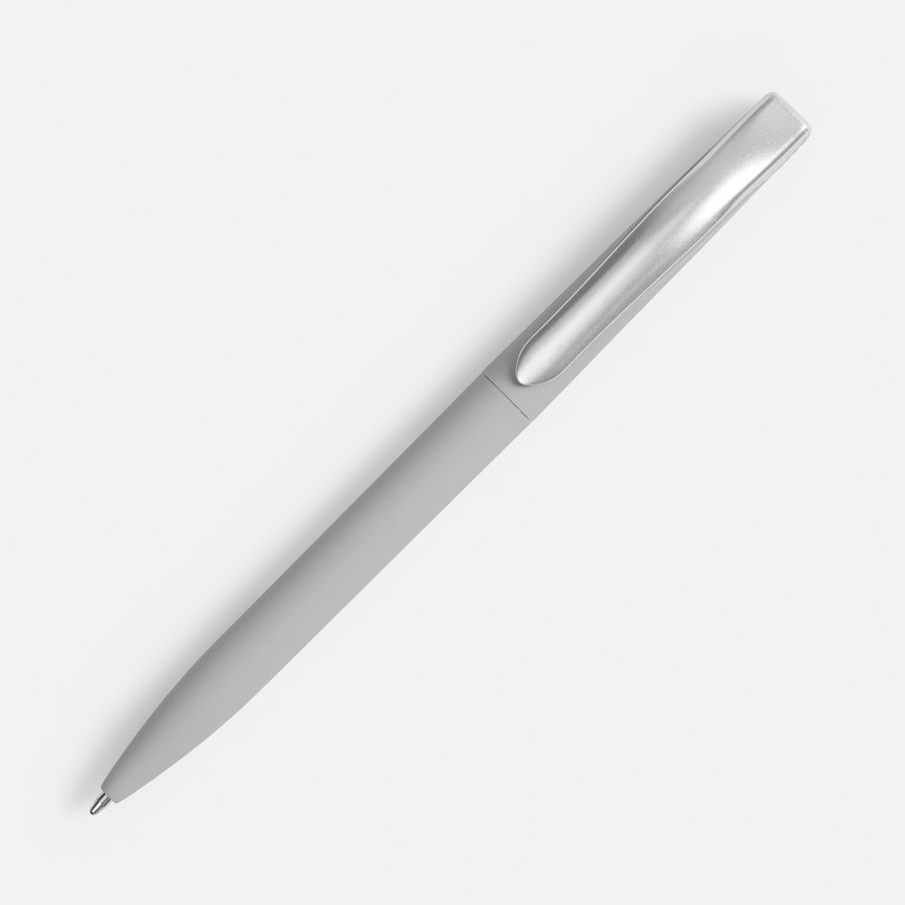 Ручка шариковая Pin Soft Touch, серая — изображение 2