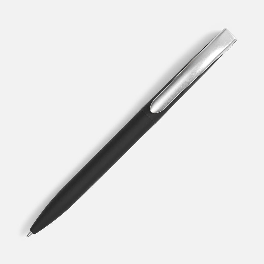 Ручка шариковая Pin Soft Touch, черная — изображение 2