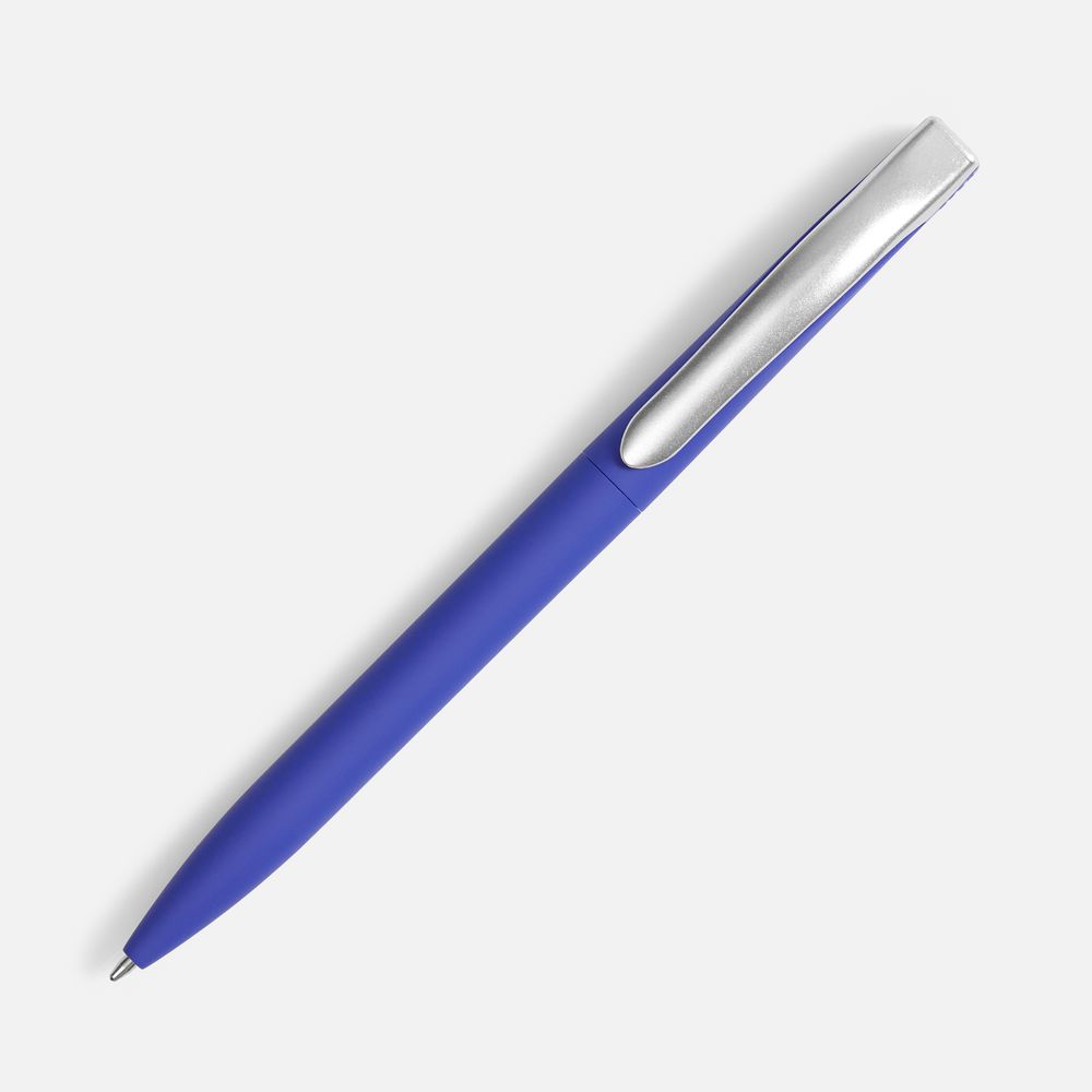 Ручка шариковая Pin Soft Touch, синяя — изображение 2
