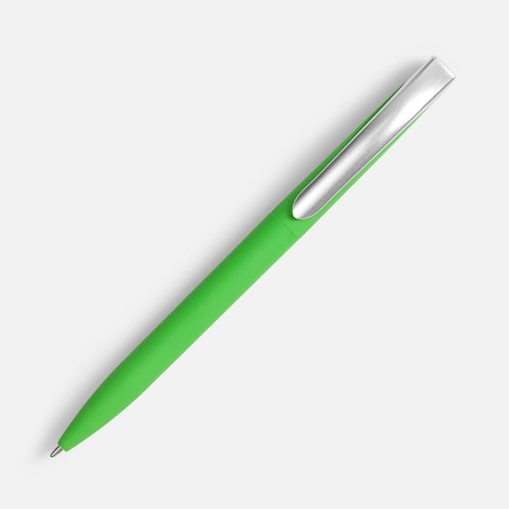 Ручка шариковая Pin Soft Touch, зеленая — изображение 2
