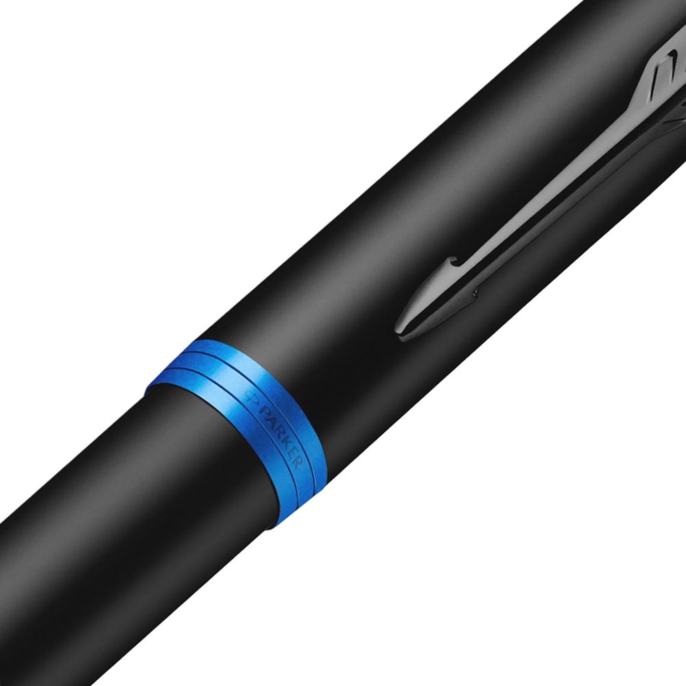 Ручка шариковая Parker IM Professionals Marine Blue BT, черная с синим — изображение 3