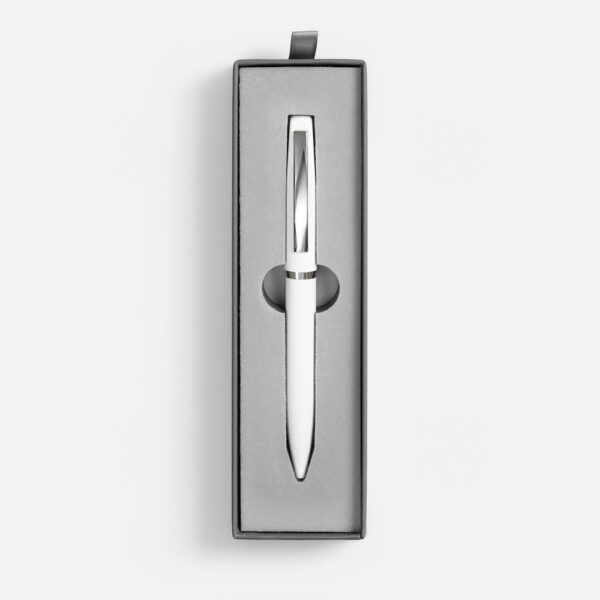 Ручка шариковая Bolt Soft Touch в футляре, белая