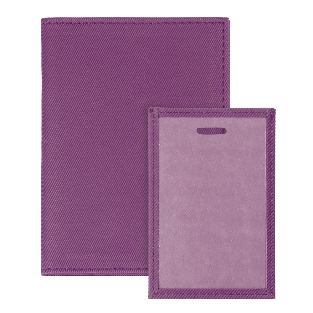 Обложка для автодокументов Twill, сиреневая — изображение 3