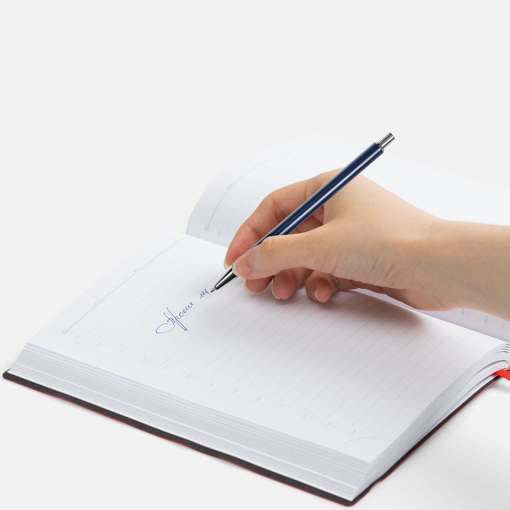 Ручка шариковая Slim Beam, синяя — изображение 3