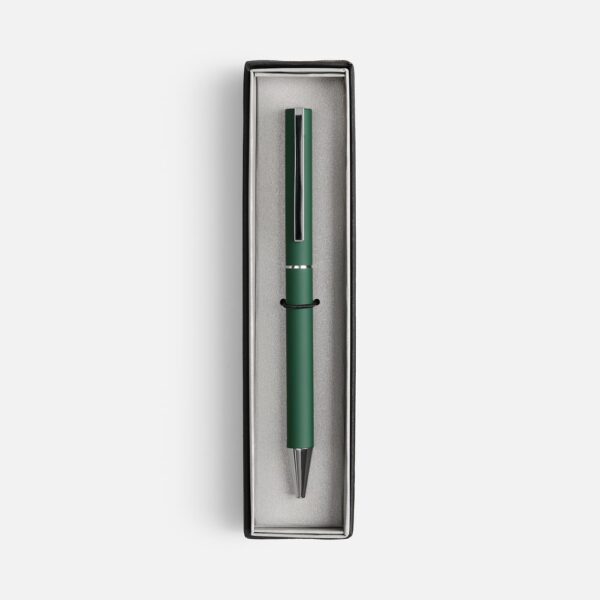 Ручка шариковая Blade Soft Touch в футляре, зеленая