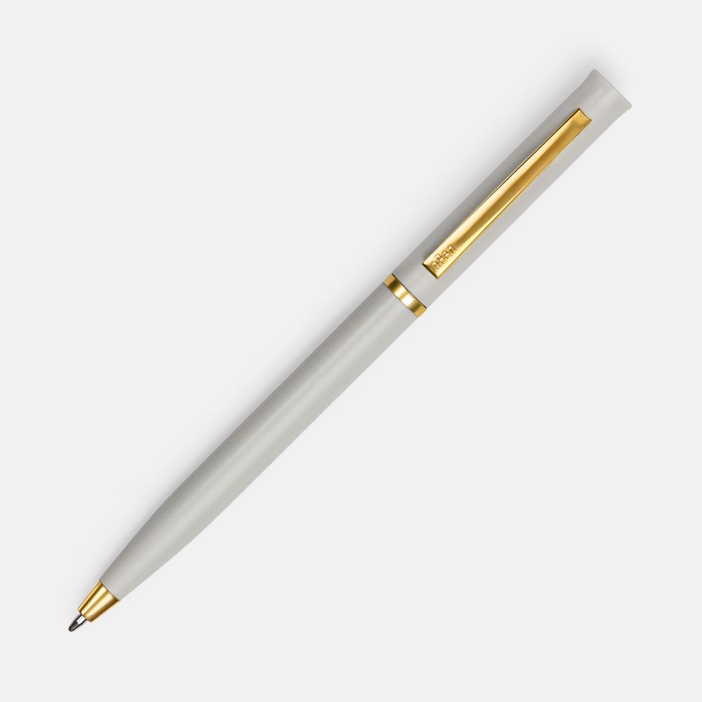 Ручка шариковая Euro Gold, серая — изображение 2