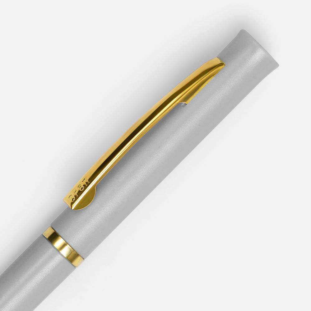 Ручка шариковая Euro Gold, серая — изображение 3