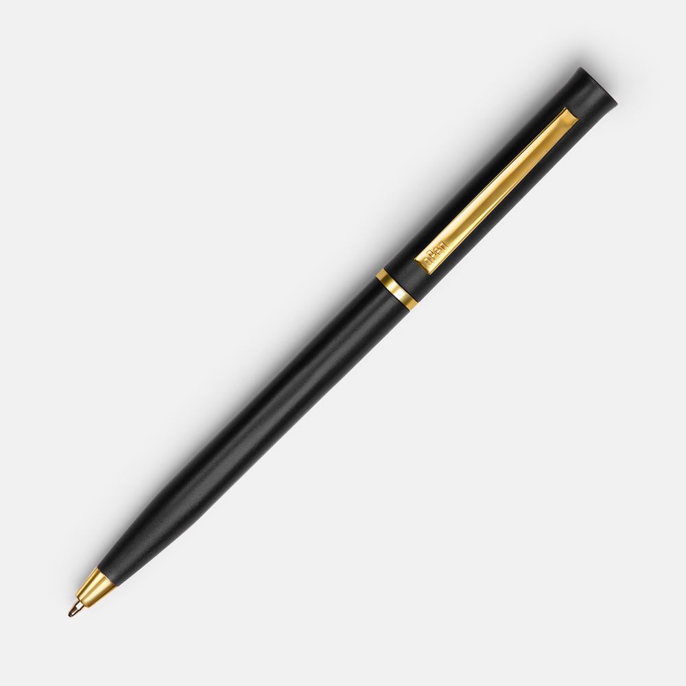 Ручка шариковая Euro Gold, черная — изображение 2
