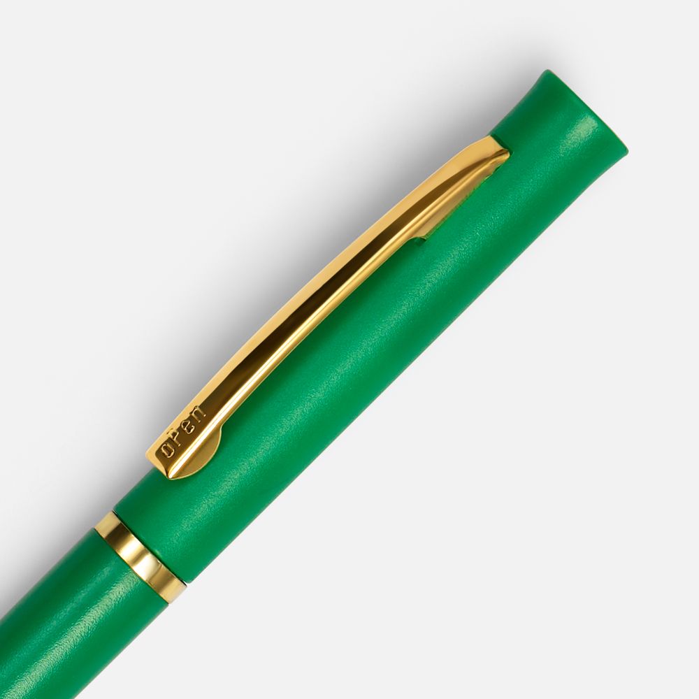 Ручка шариковая Euro Gold, зеленая — изображение 3