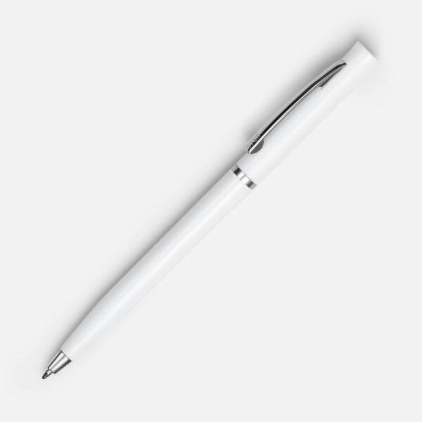 Ручка шариковая Euro Chrome, белая