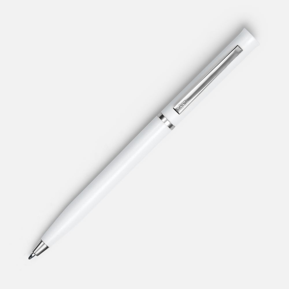 Ручка шариковая Euro Chrome, белая — изображение 2