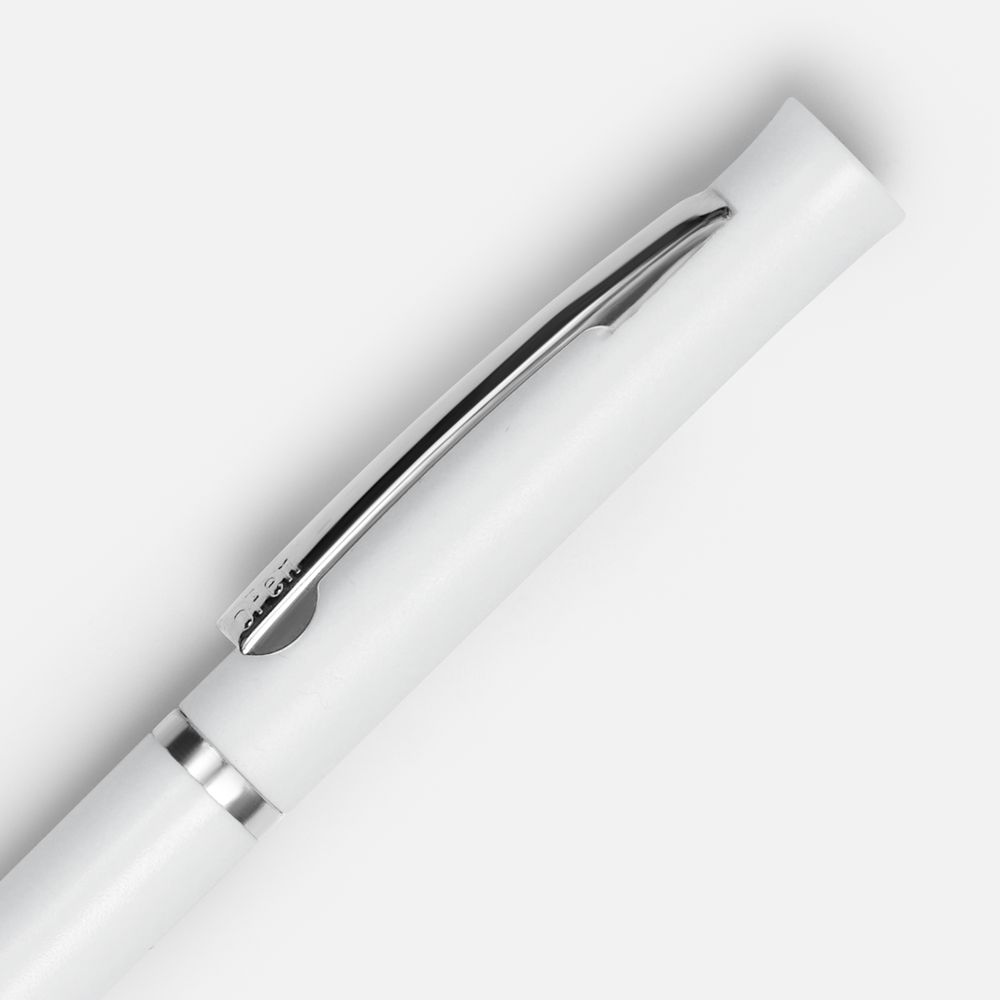 Ручка шариковая Euro Chrome, белая — изображение 3