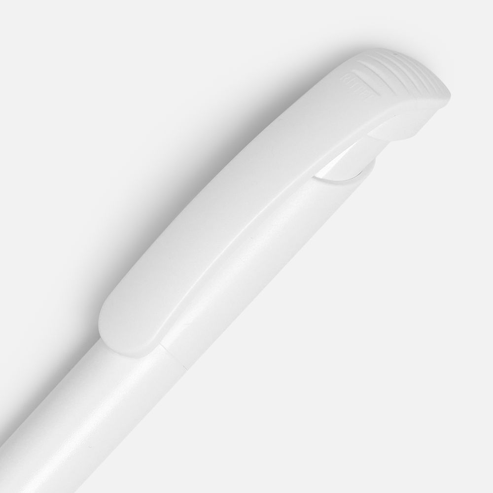 Ручка шариковая Clear Solid, белая — изображение 3