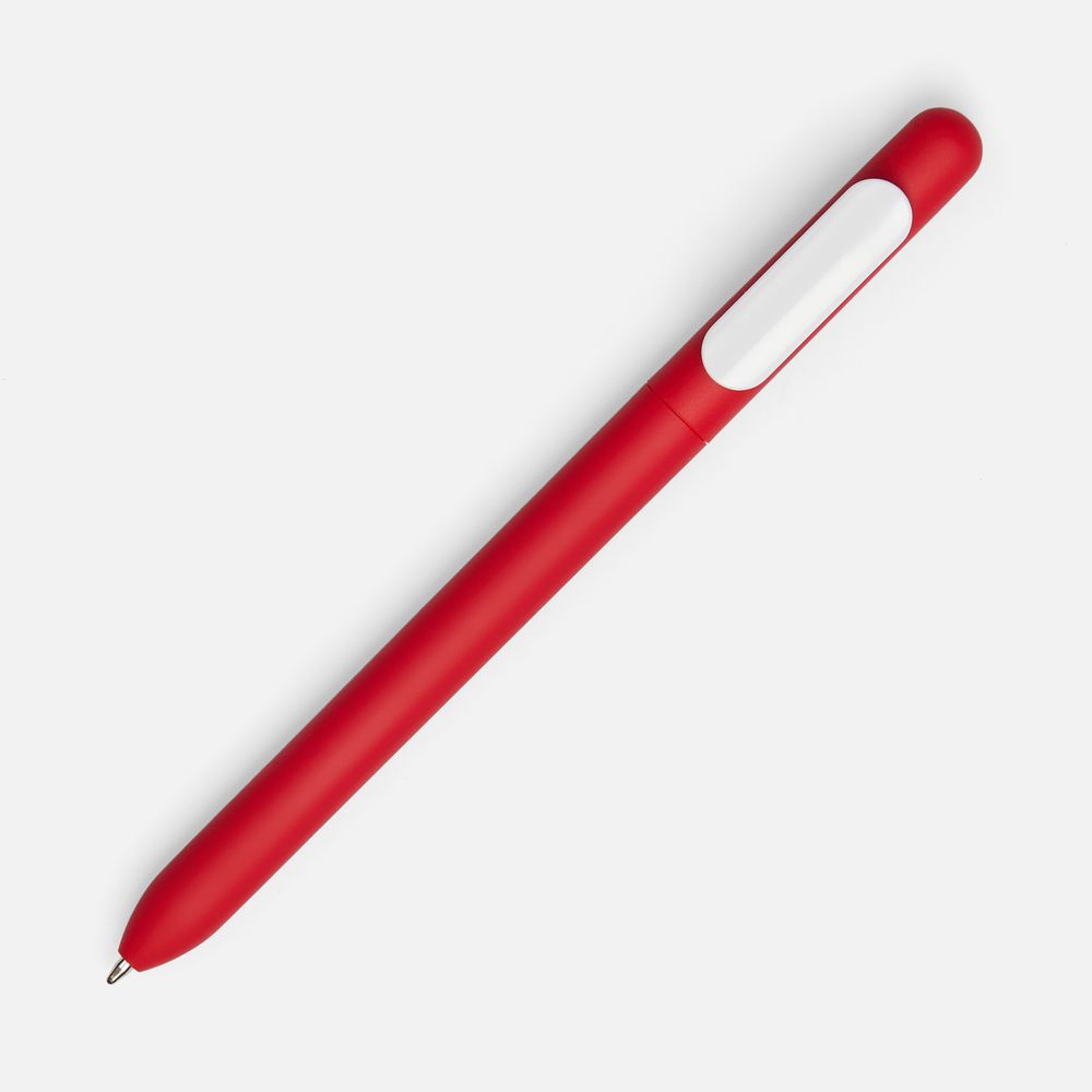 Ручка шариковая Swiper Soft Touch, красная с белым — изображение 2
