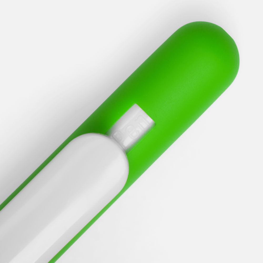 Ручка шариковая Swiper Soft Touch, зеленая с белым — изображение 3