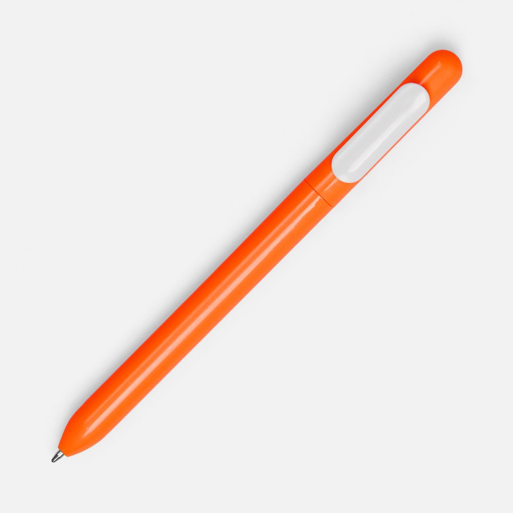 Ручка шариковая Swiper, оранжевая с белым — изображение 2