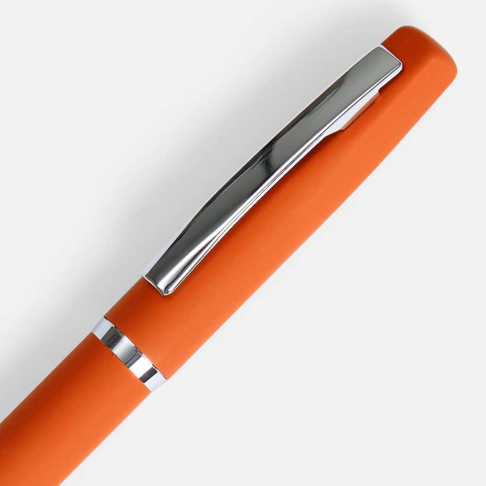 Ручка шариковая Bolt Soft Touch, оранжевая — изображение 3