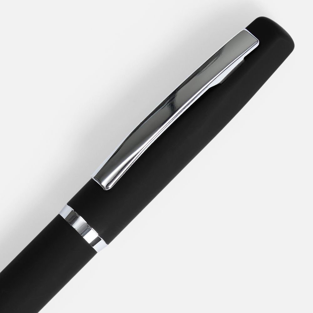 Ручка шариковая Bolt Soft Touch, черная — изображение 3