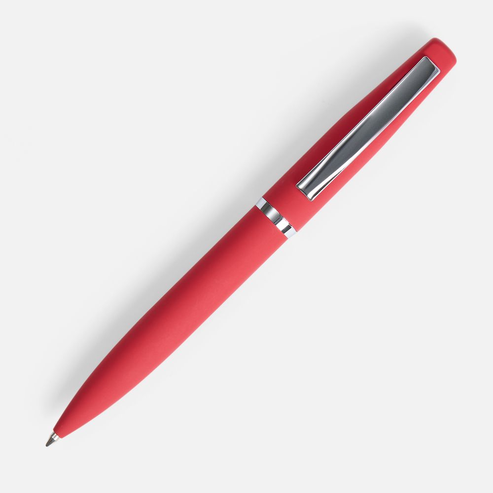 Ручка шариковая Bolt Soft Touch, красная — изображение 2