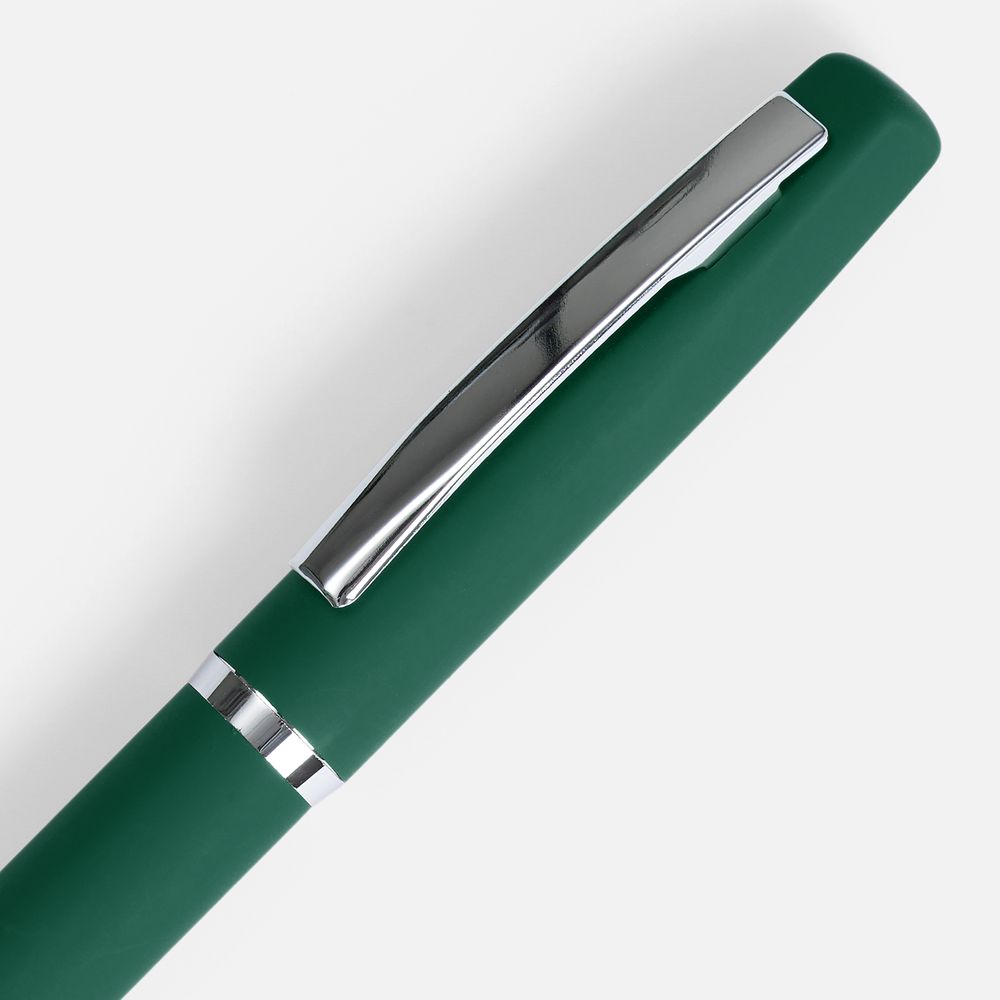 Ручка шариковая Bolt Soft Touch, зеленая — изображение 3