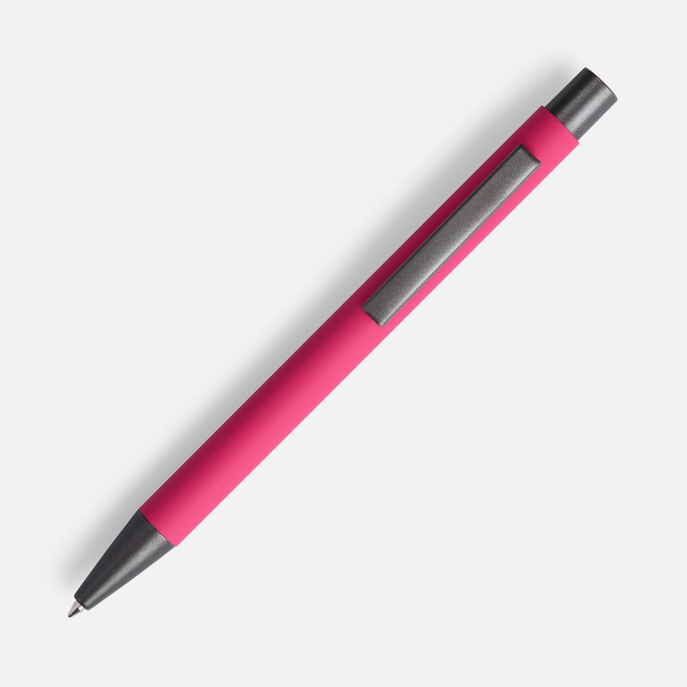 Ручка шариковая Atento Soft Touch, розовая — изображение 2