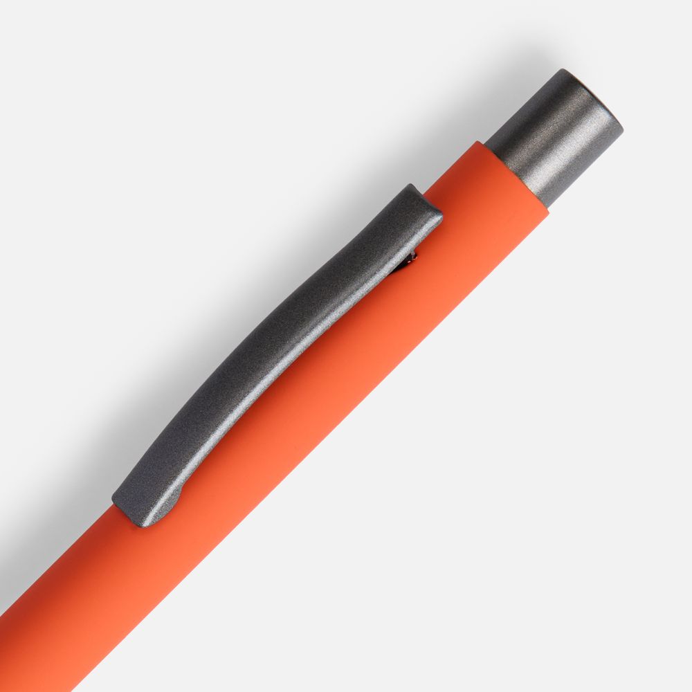 Ручка шариковая Atento Soft Touch, оранжевая — изображение 3