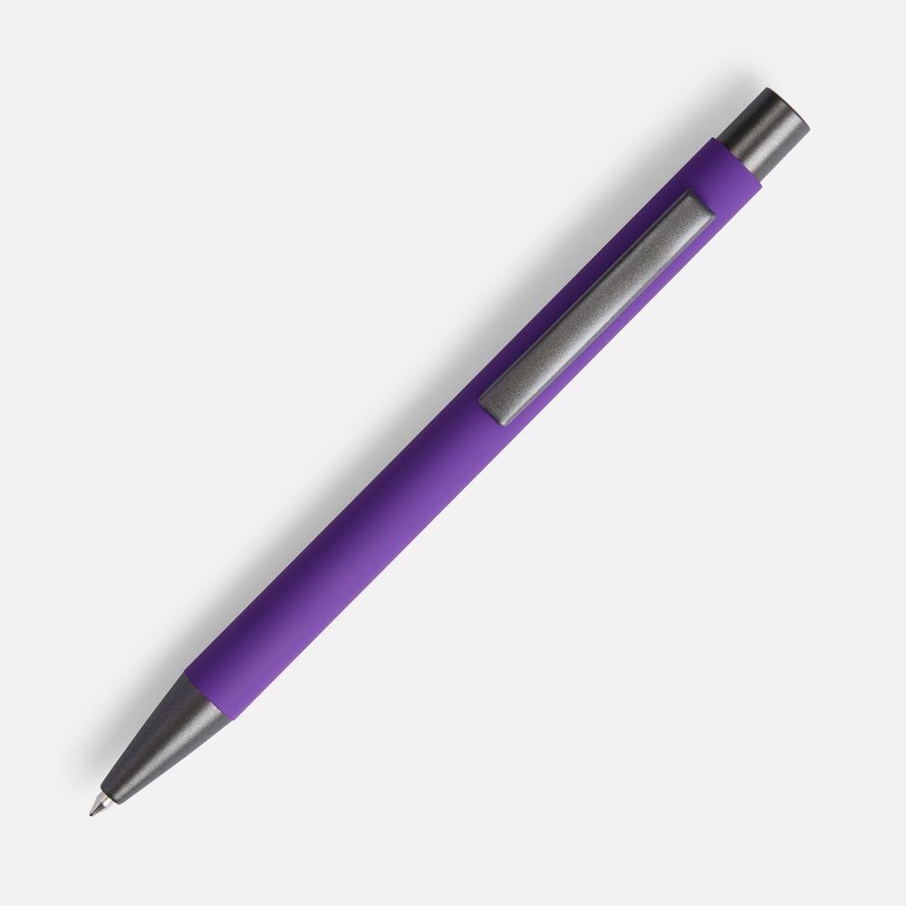 Ручка шариковая Atento Soft Touch, фиолетовая — изображение 2