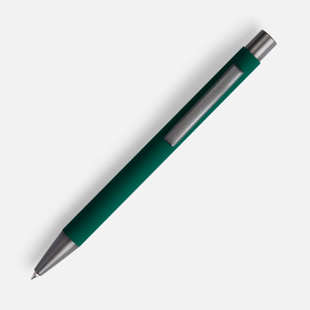 Ручка шариковая Atento Soft Touch, зеленая — изображение 2