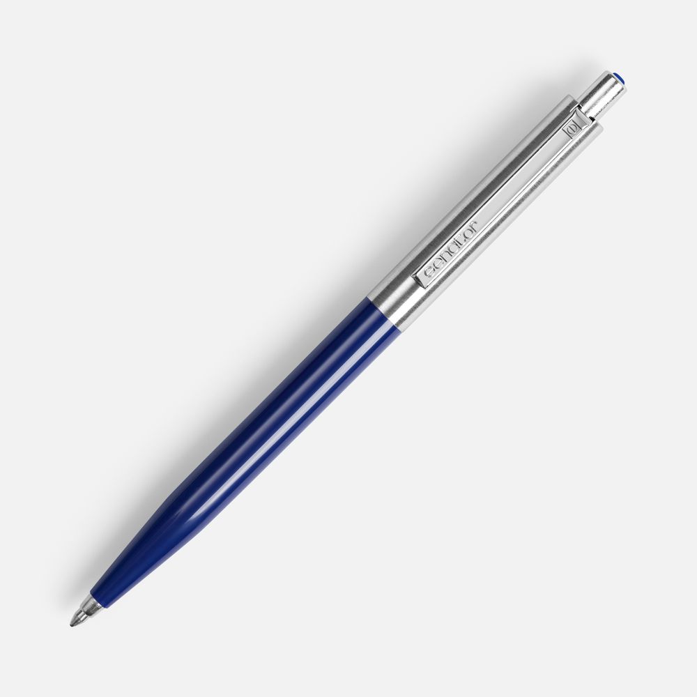 Ручка шариковая Senator Point Metal, ver.2, темно-синяя — изображение 2