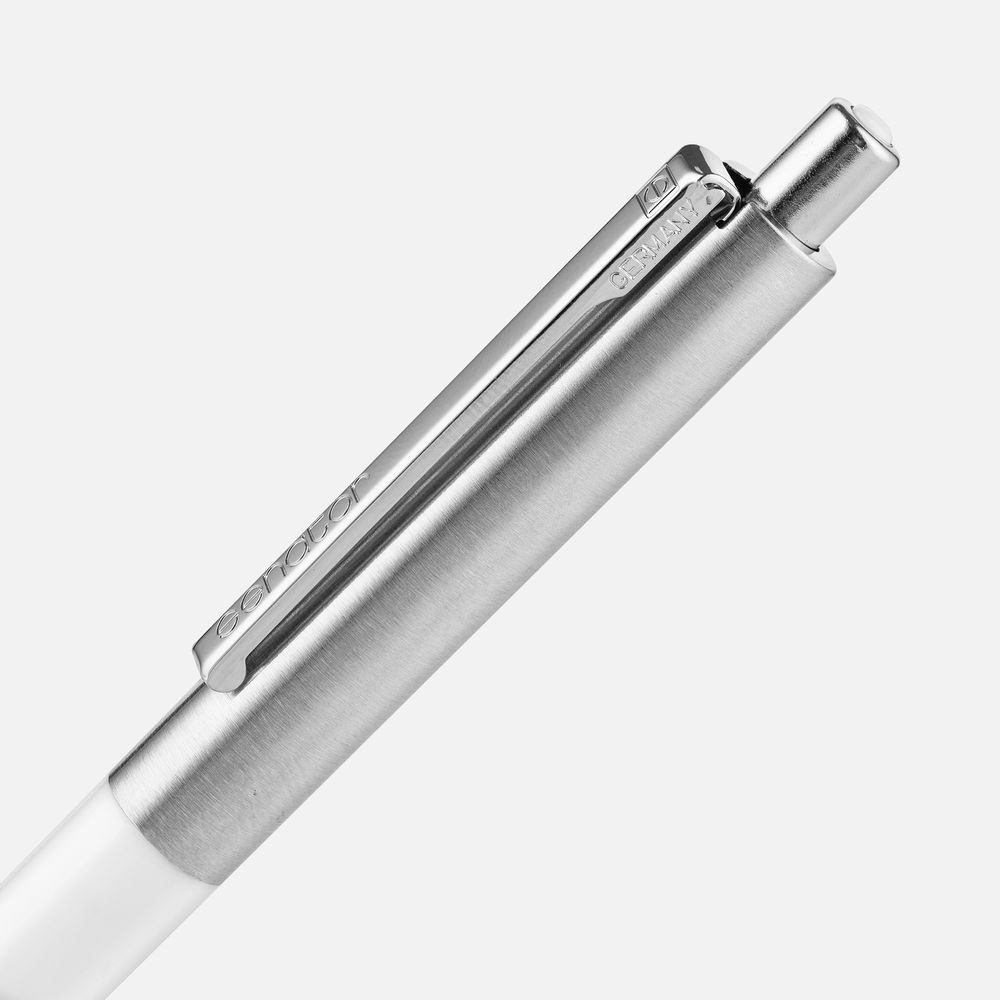 Ручка шариковая Senator Point Metal, ver.2, белая — изображение 3