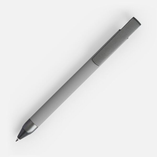 Ручка шариковая Standic Soft Touch с подставкой для телефона, серая