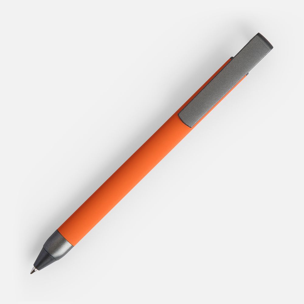 Ручка шариковая Standic Soft Touch с подставкой для телефона, оранжевая — изображение 2