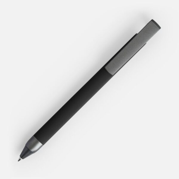 Ручка шариковая Standic Soft Touch с подставкой для телефона, черная