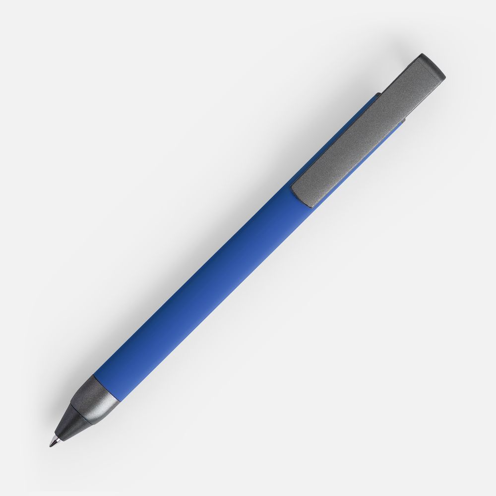 Ручка шариковая Standic Soft Touch с подставкой для телефона, синяя — изображение 2